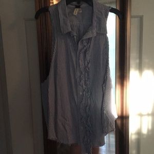 Free People Striped Tank Top Size L